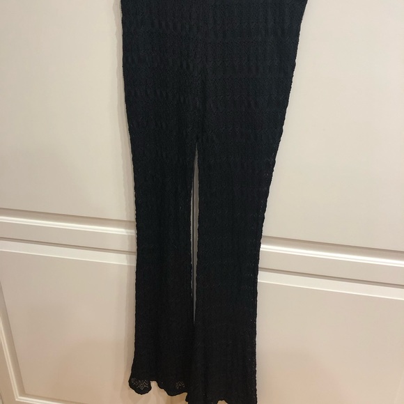 Black lace top lined pants - Picture 2 of 6